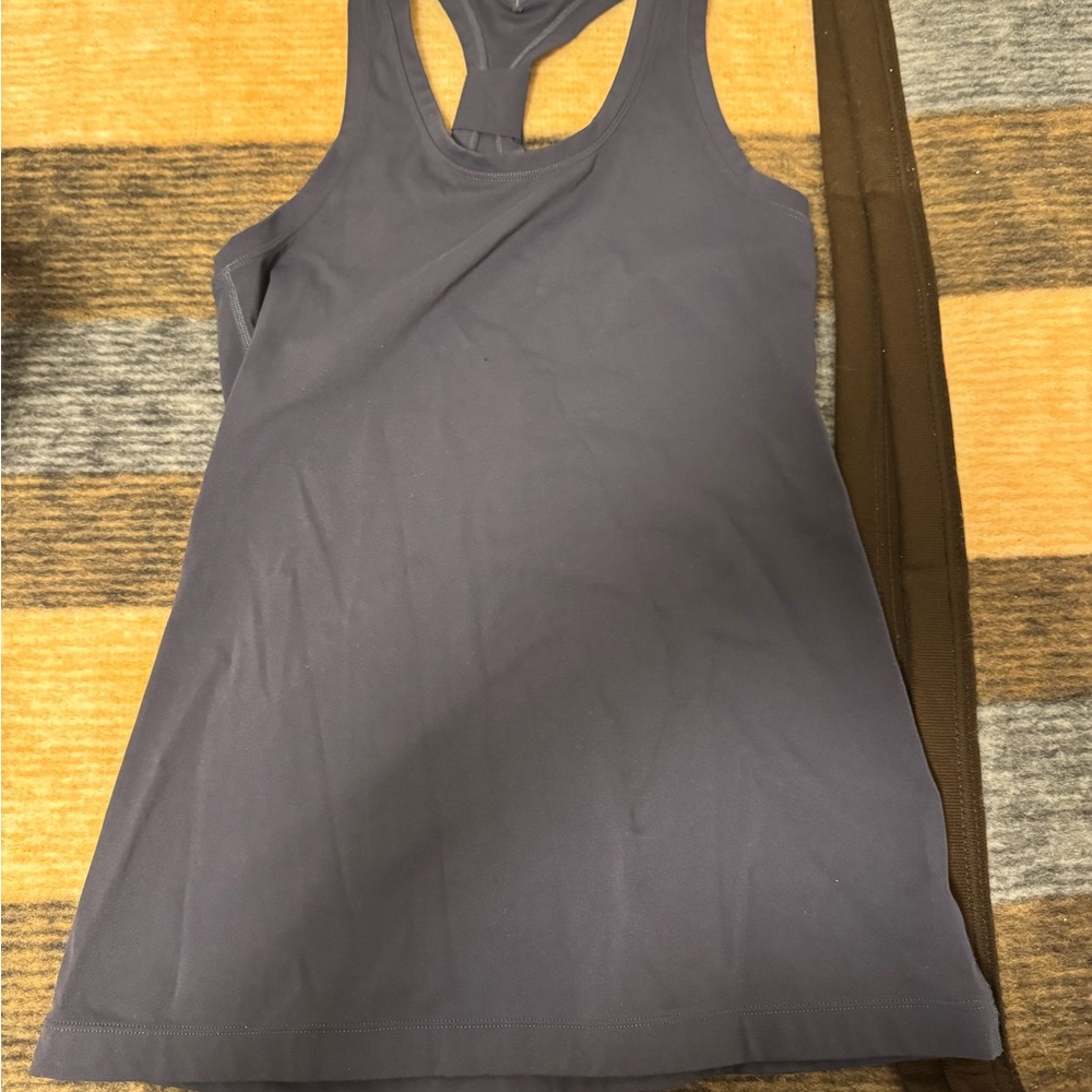 CnC Curves n Combat Boots navy blue athletic tank sz M NWOT